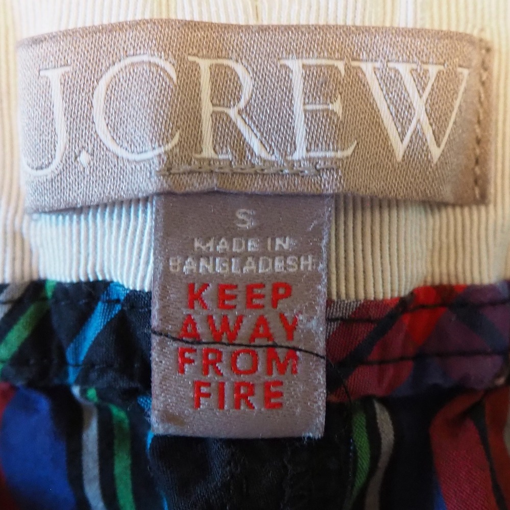 J Crew Long Sleeve Cotton Poplin Pajamas Women's S Black Stewart Tartan‎ Plaid - Picture 9 of 15